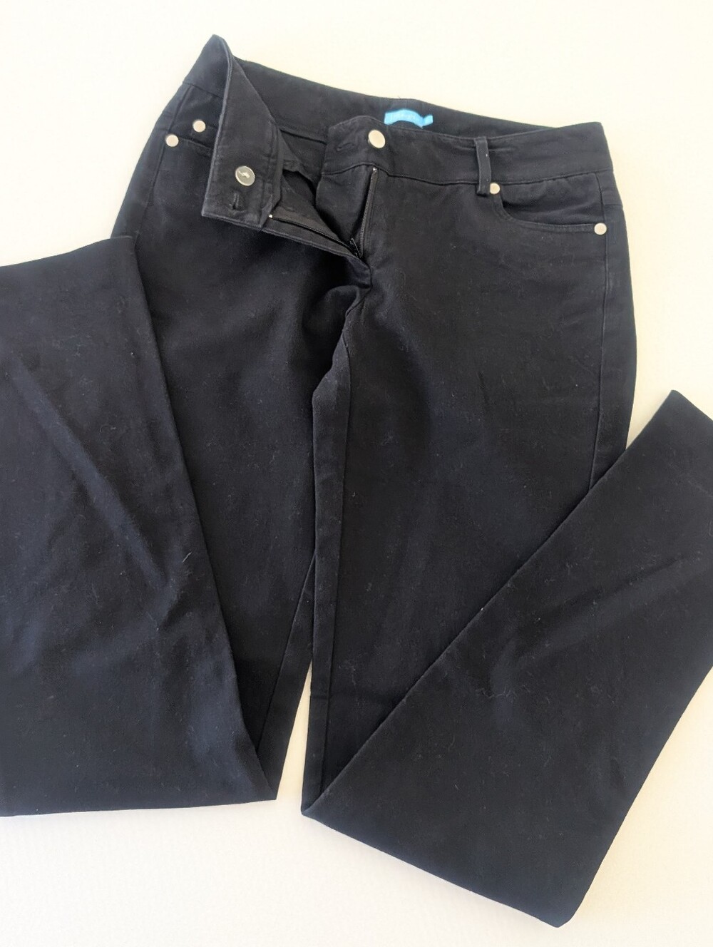 J McLaughlin Jeans Womens Size 0 Black Straight Stretch Denim